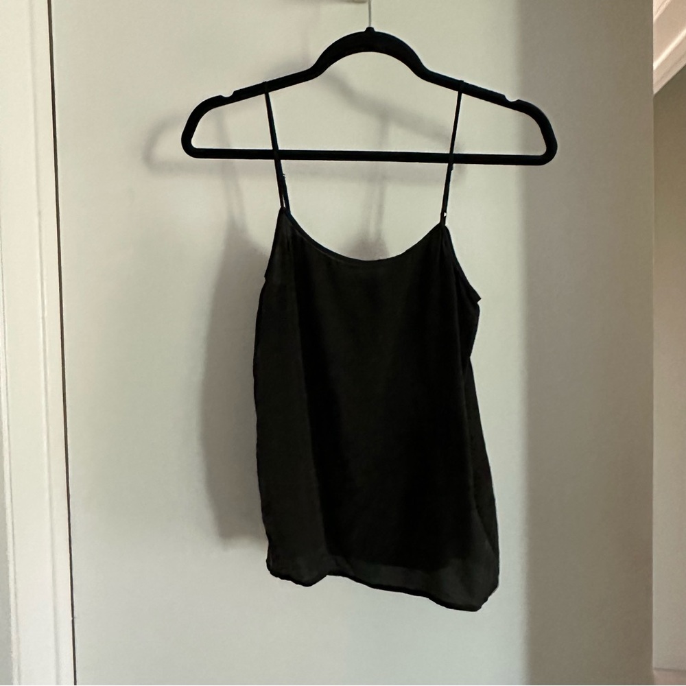 EQUIPMENT - Black Silk Tank - Slip - Size XXS